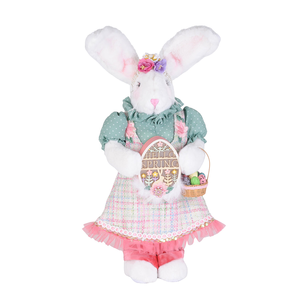 Karen Didion Lighted Sage Bunny