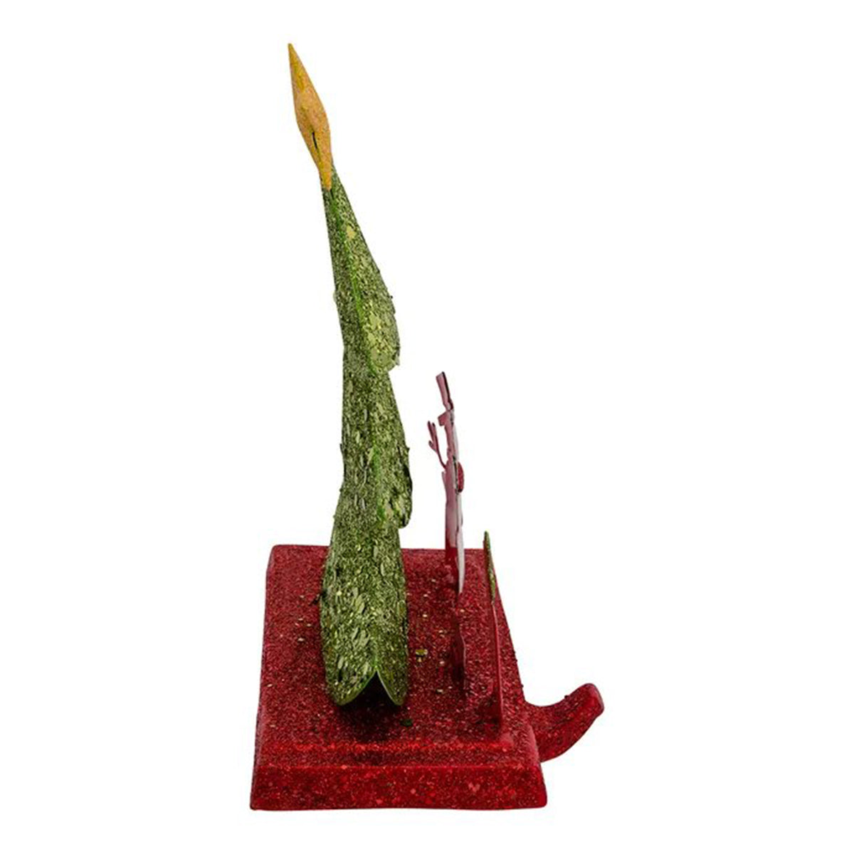 An image of Kurt Adler Tree with Snowman and Gift Box Srocking Holder