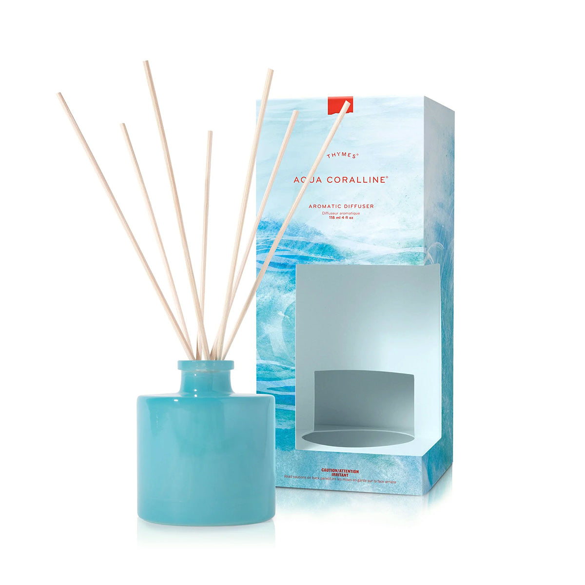 An image of Thymes Aqua Coralline Petite Reed Diffuser 4.0 fl oz