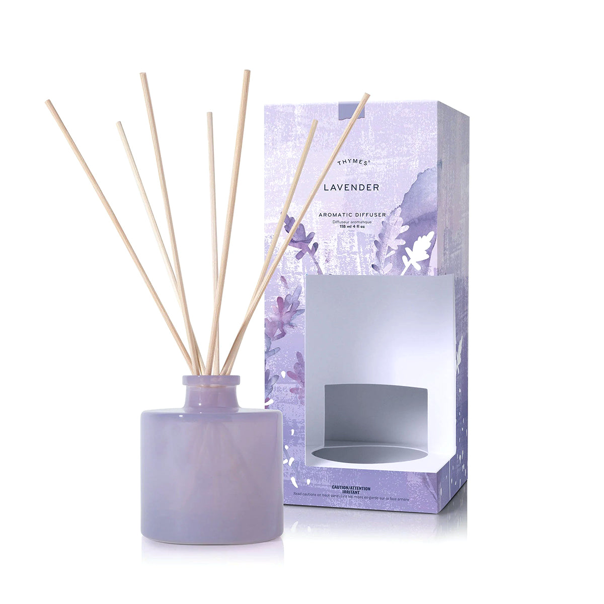 An image of Thymes Lavender Petite Reed Diffuser 4.0 fl oz