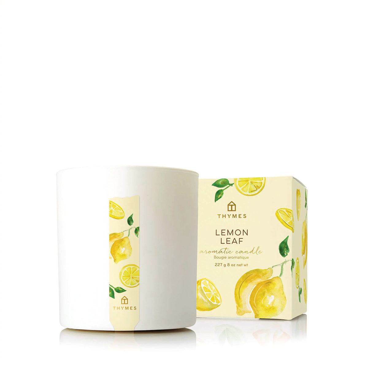 An image of Thymes Lemon Leaf Poured Candle 8.0 oz