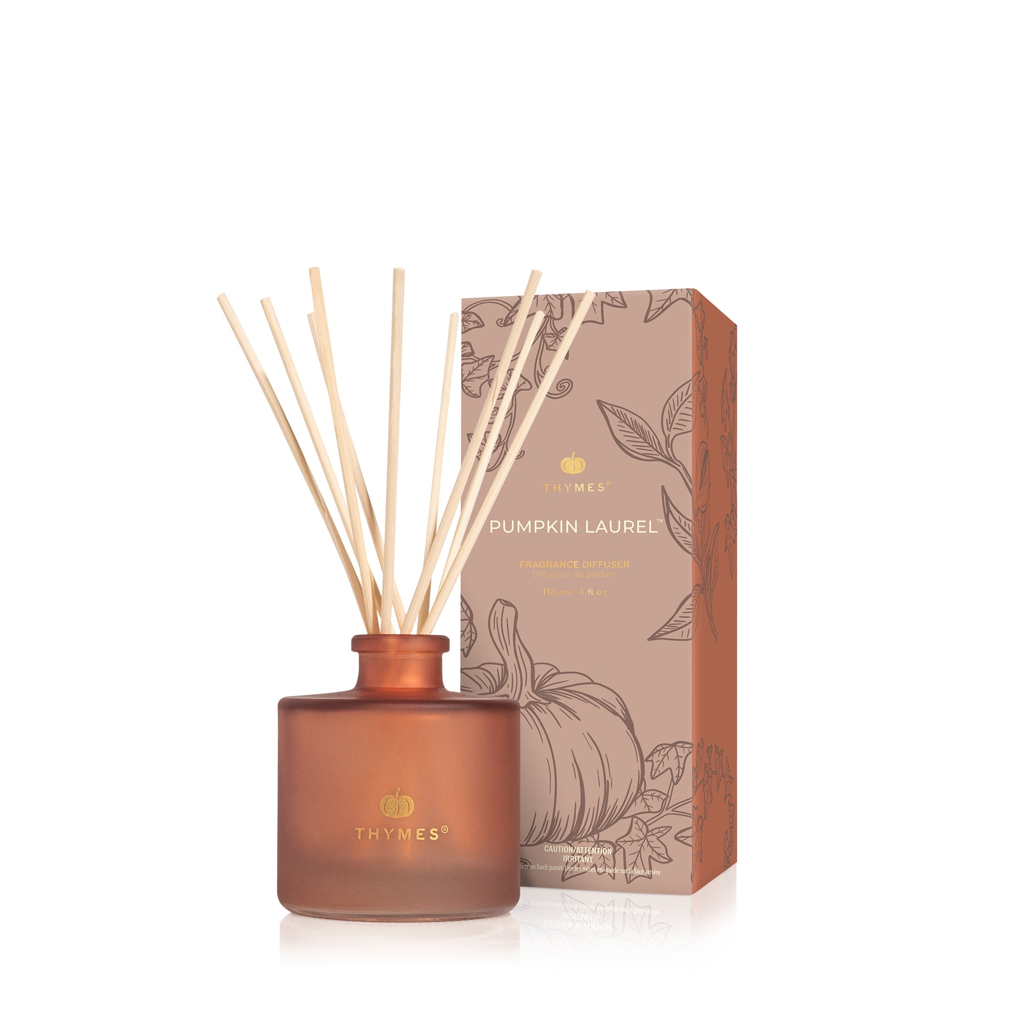 Thymes Pumpkin Laurel Petite Reed Diffuser 15 fl oz