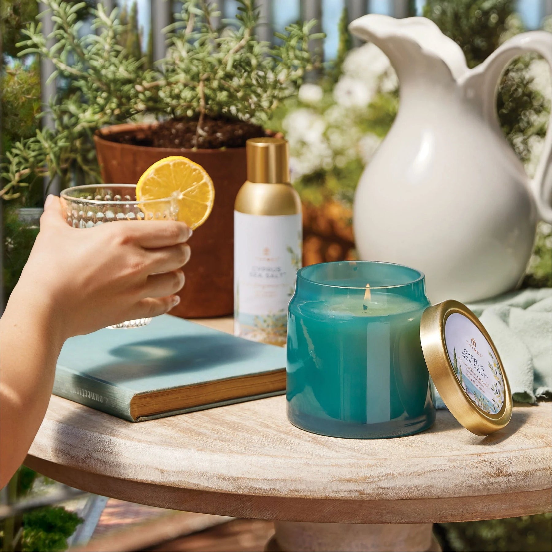 An image of Thymes Cypress Sea Salt Fragrance Mist