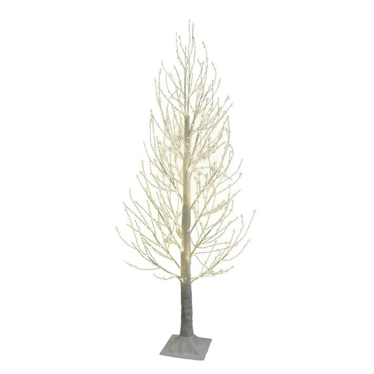 An image of Kurt Adler Pre-Lit Warm White Fairy LED Winter White Twig Tree