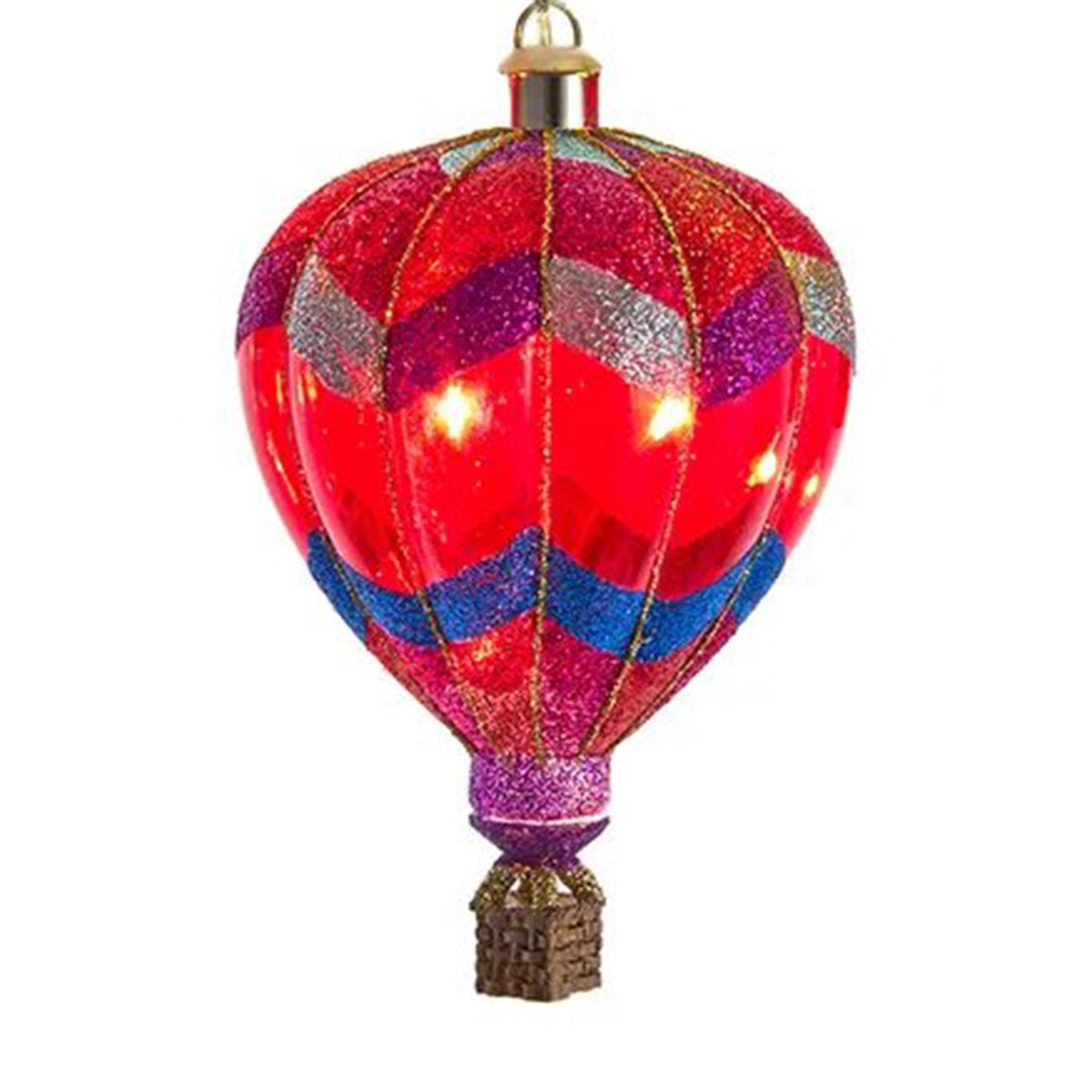 Kurt Adler USB Pre-lit Scalloped Hot Air Balloon Ornament