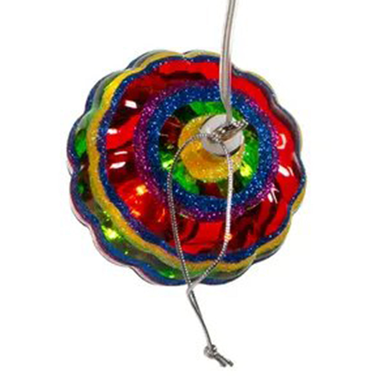 An image of Kurt Adler USB Pre-lit Striped Hot Air Balloon Ornament