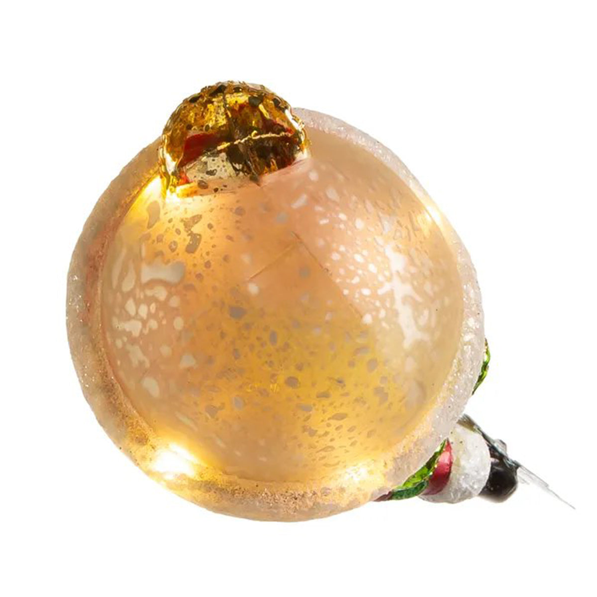 An image of Kurt Adler USB LED Snowman with Snowflake Ornament