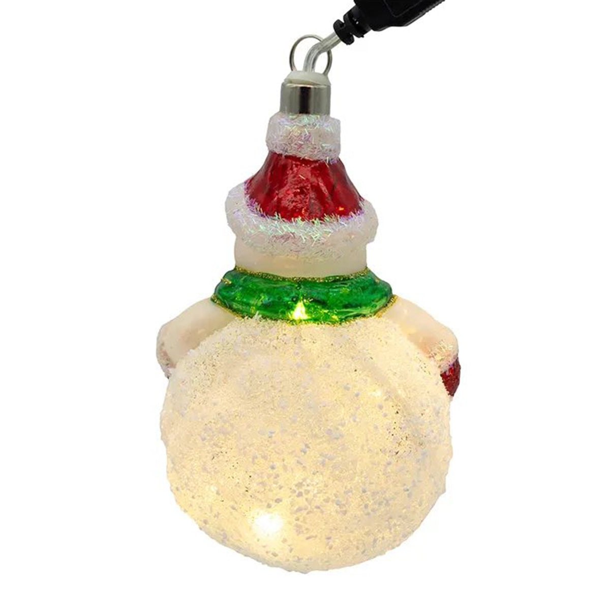 An image of Kurt Adler USB LED Fairy Light Snowman Ornament