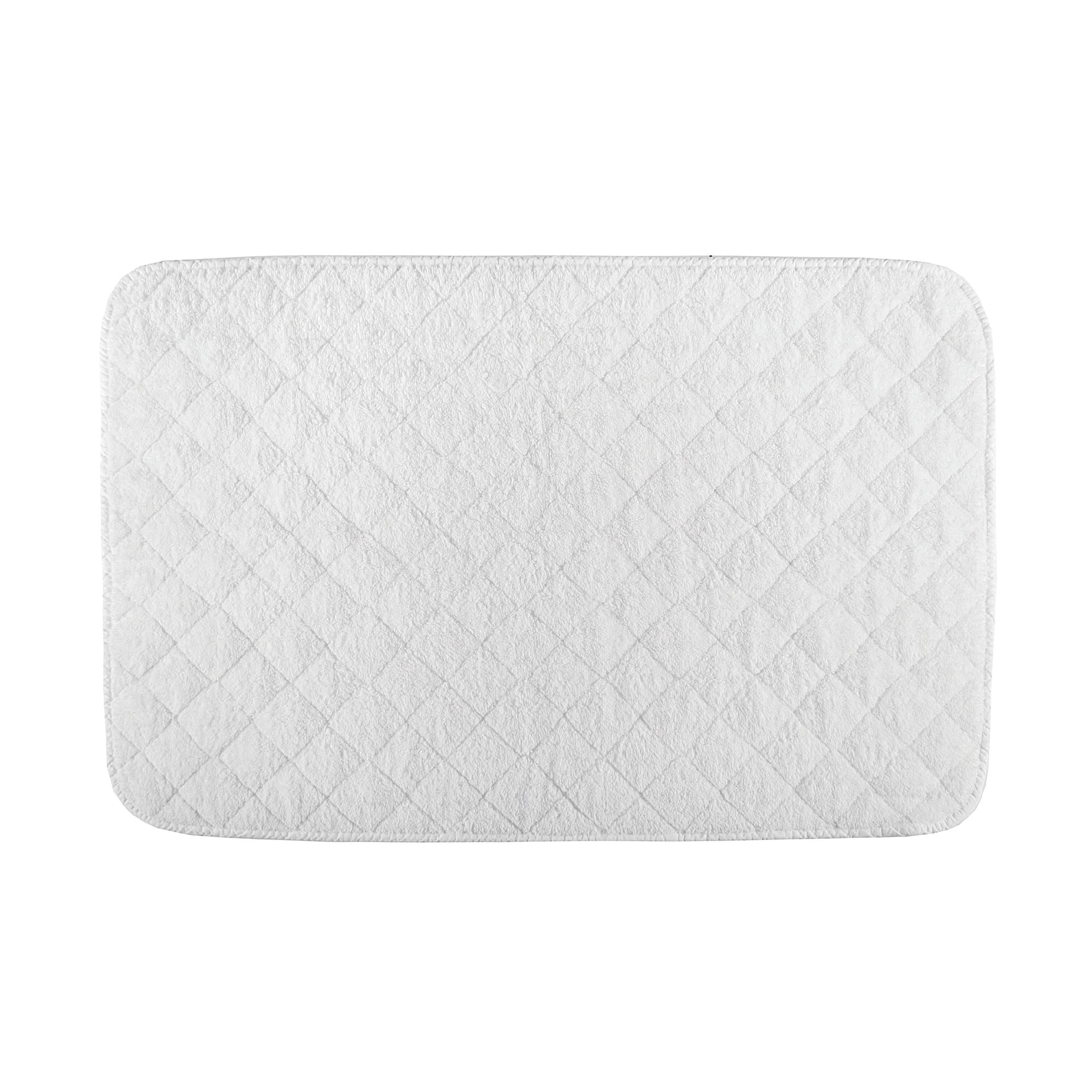 Scandia Indulgence Quilted Tubmat - White