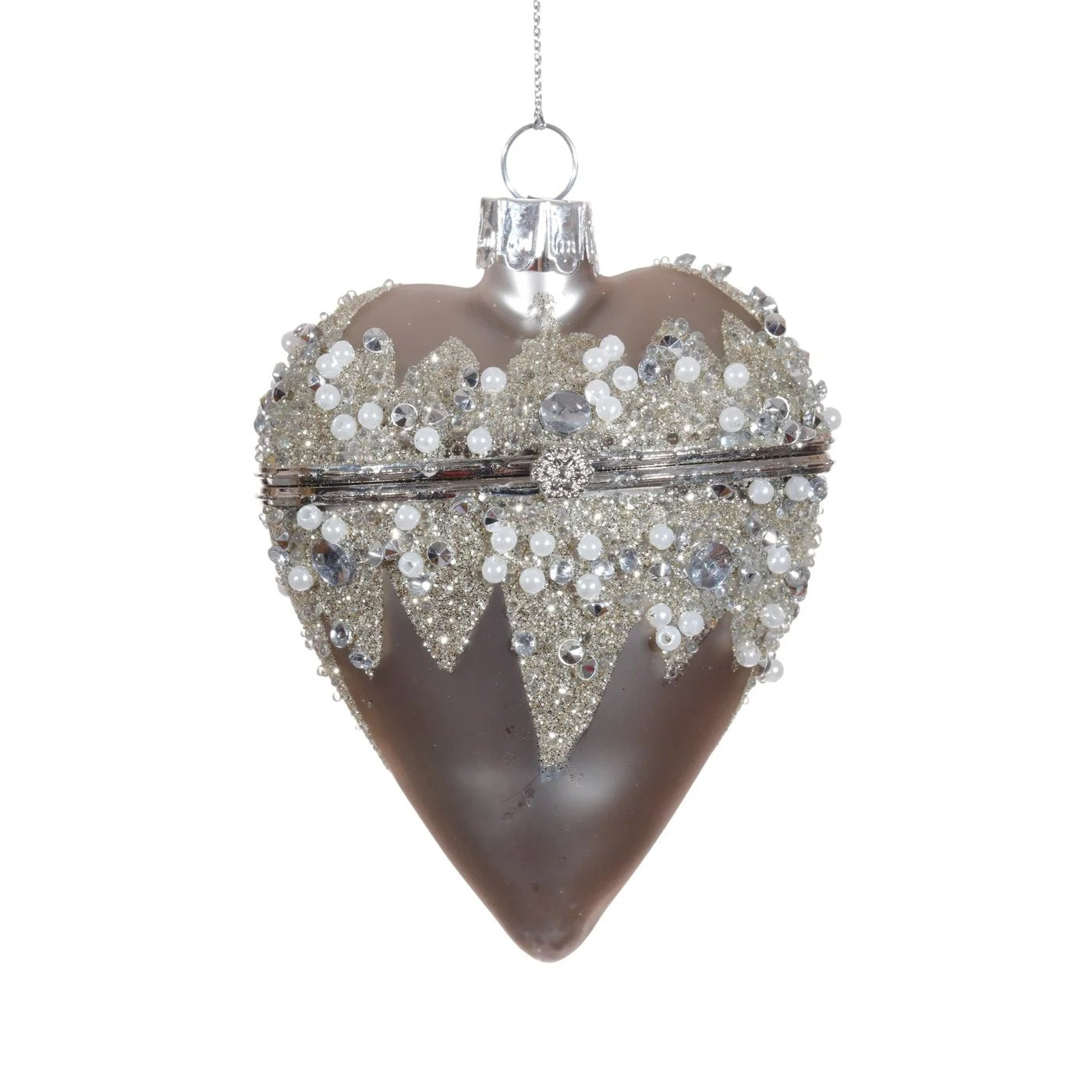 An image of Winward Silver Jewelry Box Heart Ornament