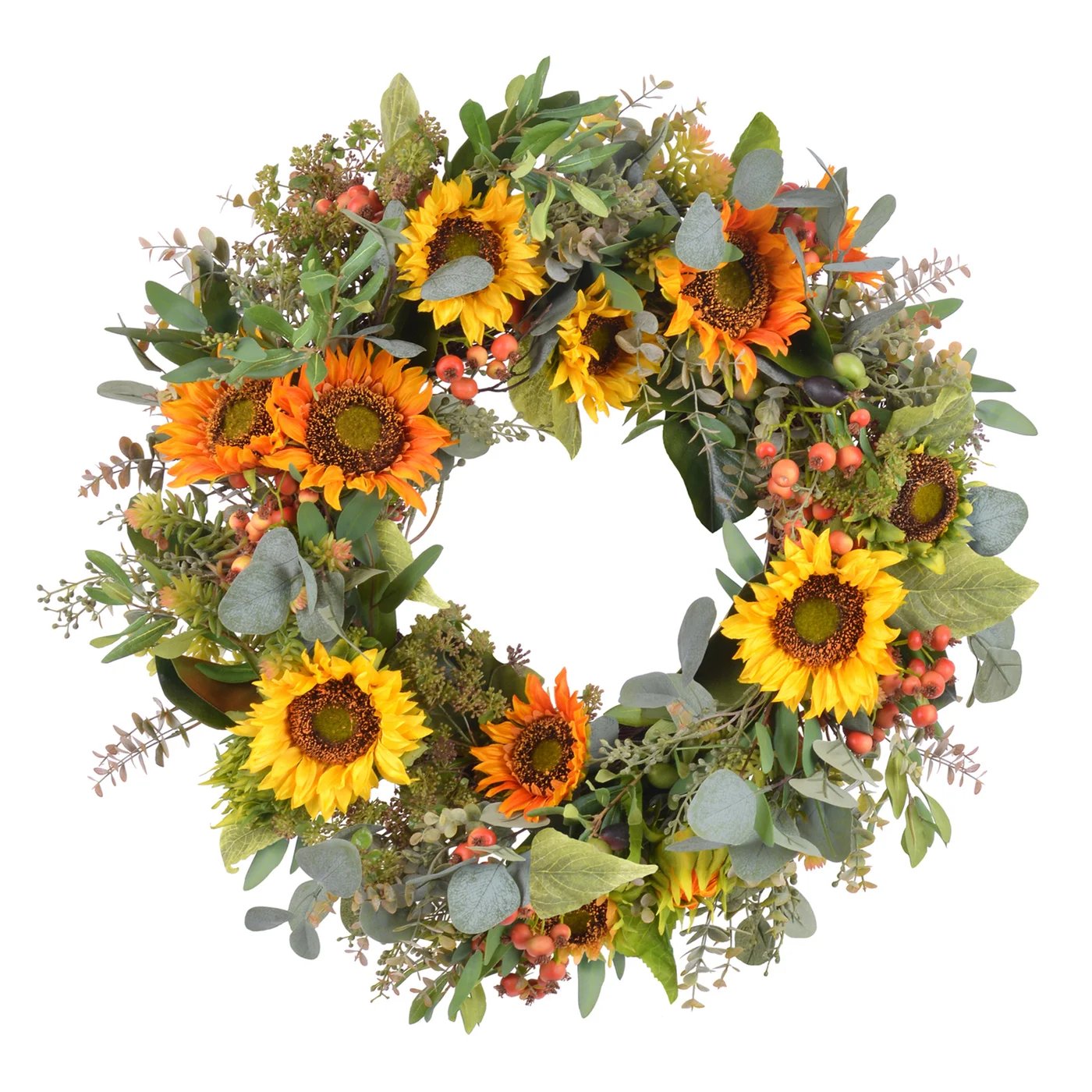 An image of Winward Sunflower Wreath