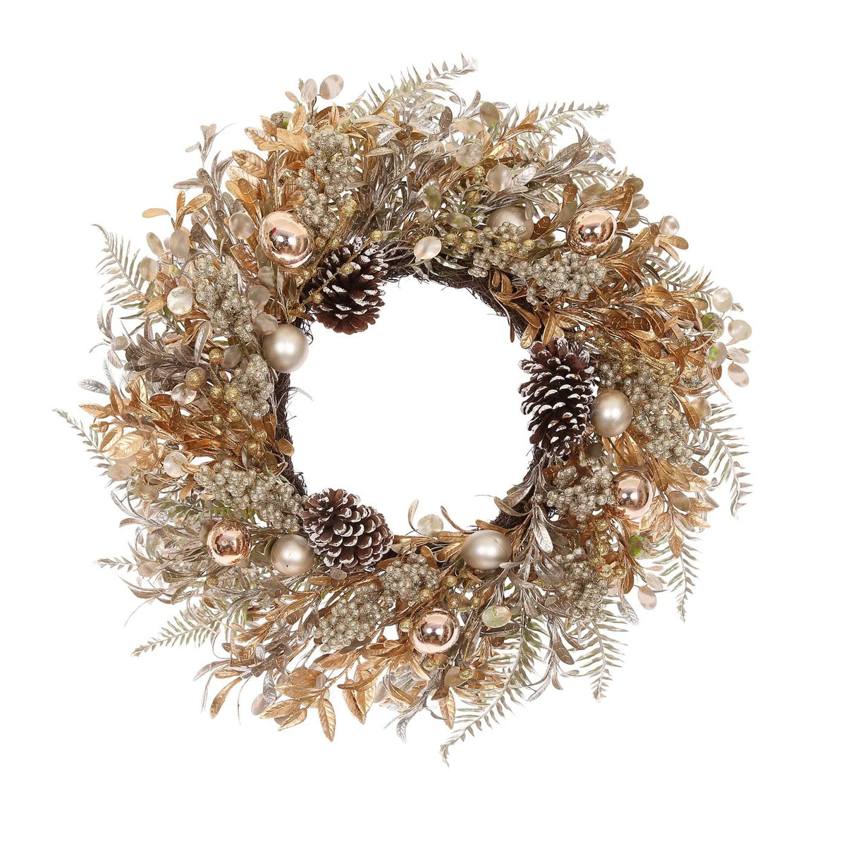 Winward Leaf Ball Berry 26" Wreath