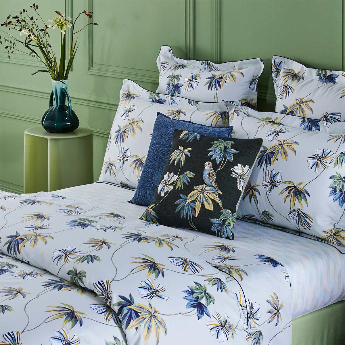 Yves Delorme Tropical Quilted Coverlet