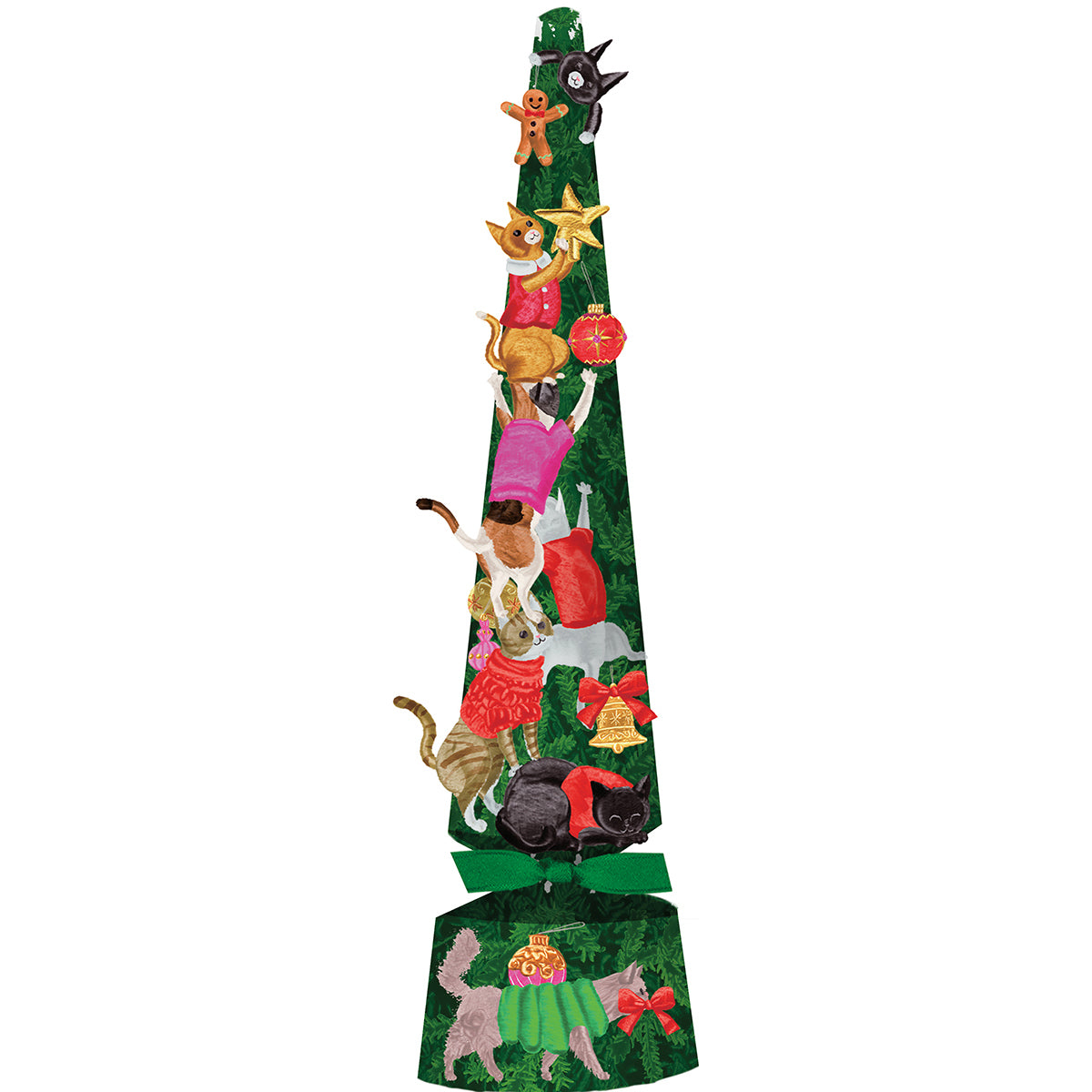 Caspari Cats Decorating Pet Favors Tree