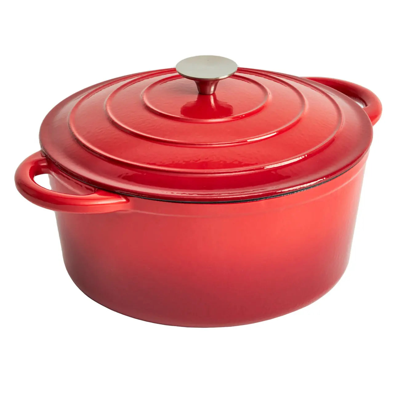Enameled Cast Iron 11 inch Round Dutch Oven Red