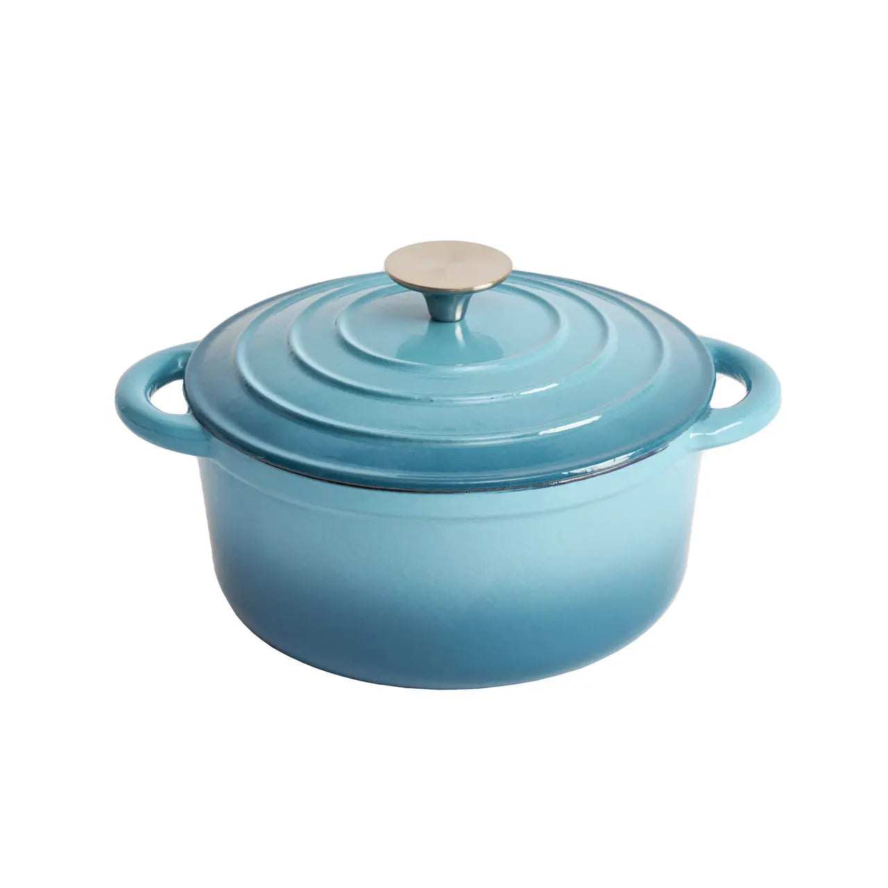 Enameled Cast Iron 8 1/4 inch Round Dutch Oven in Agave
