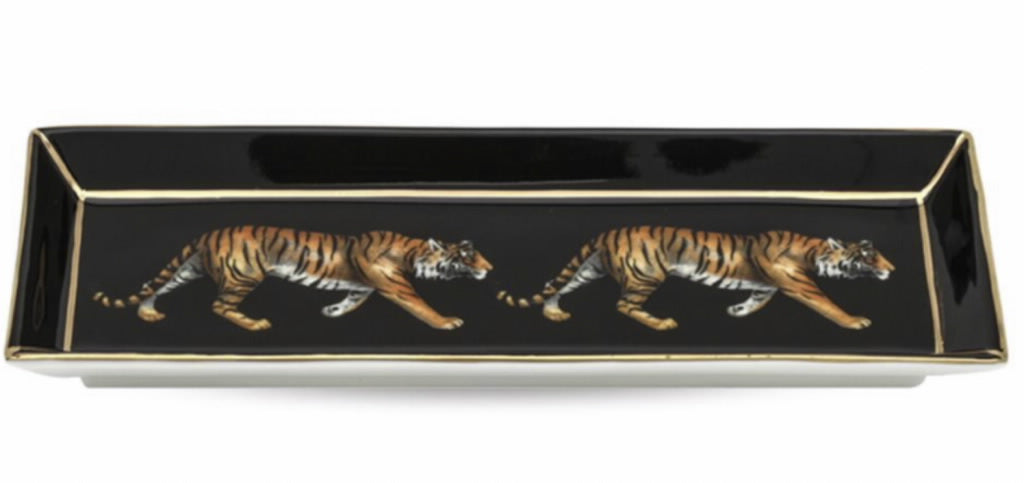 Halcyon Days Twin Tigers Pen Tray