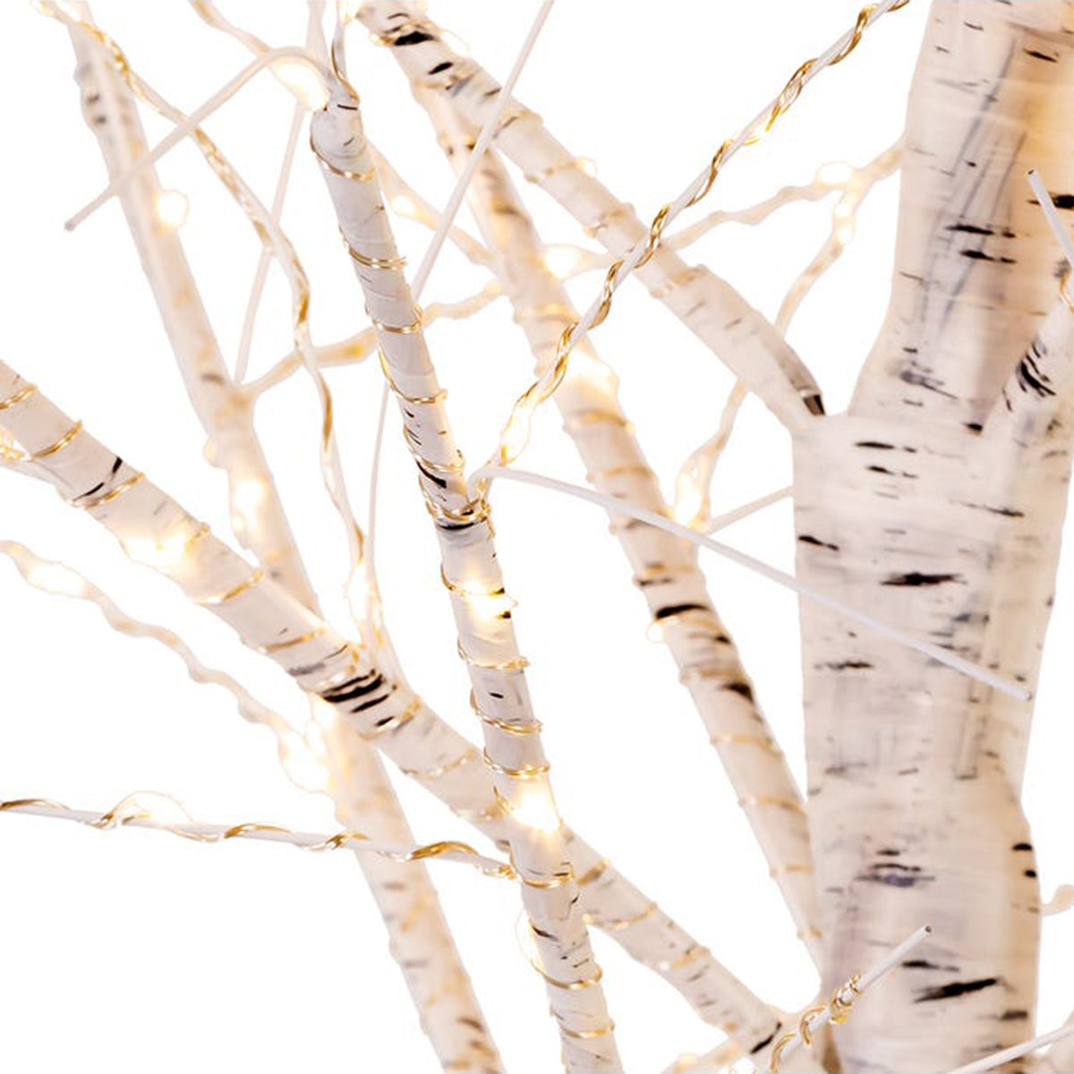 An image of Kurt Adler Pre-Lit LED Warm White Fairy Twinkle White Birch Twig Tree
