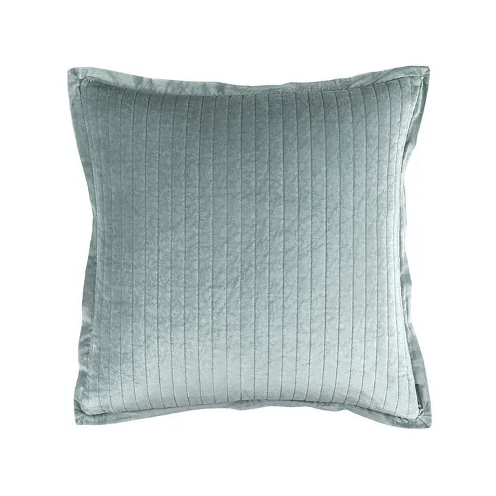 Lili Alessandra Aria Quilted Euro Pillow in Sky