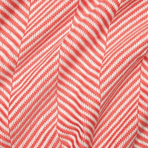 Close up of Sferra Costa Throw 50"x70" in Coral