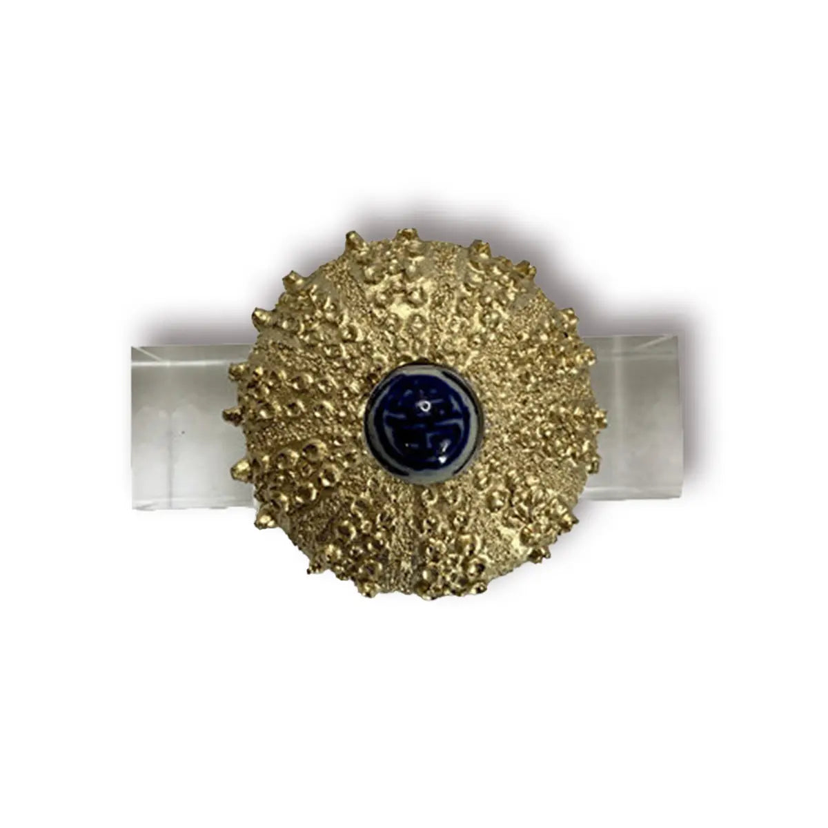 Southern Tribute  Sea Urchin Acrylic Napkin Ring Set of 4