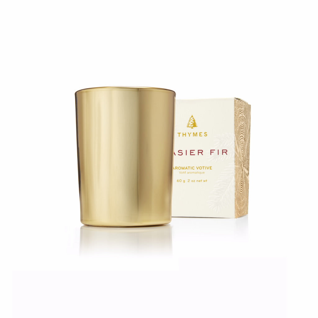 Thymes Frasier Fir Scented Pine Needle Votive Candle
