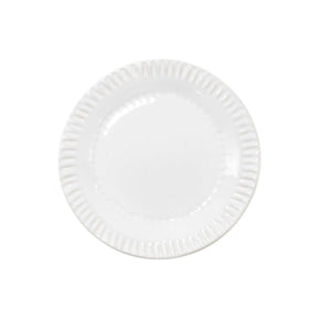 Vietri Incanto Stone White Assorted Canape Plates - Set of 4