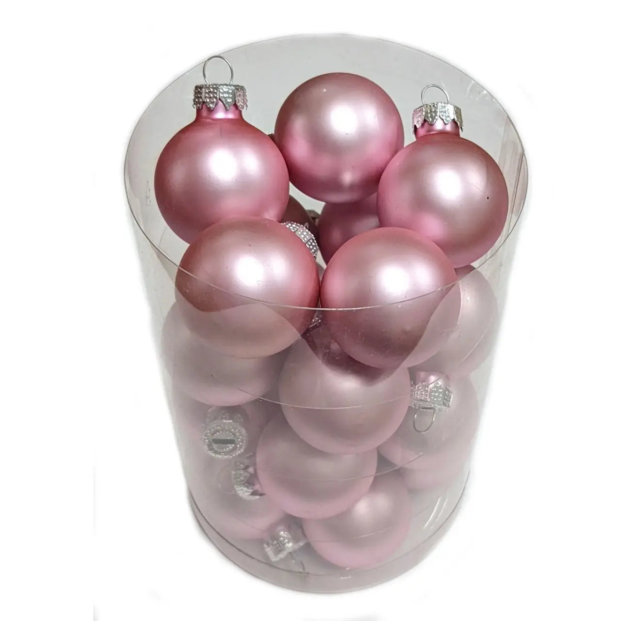 Whitehurst Baby Pink Matte Glass Ornament - 1.5 in- Box of 20