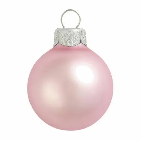Whitehurst Baby Pink Matte Glass Ornament - 1.5 in- Box of 20