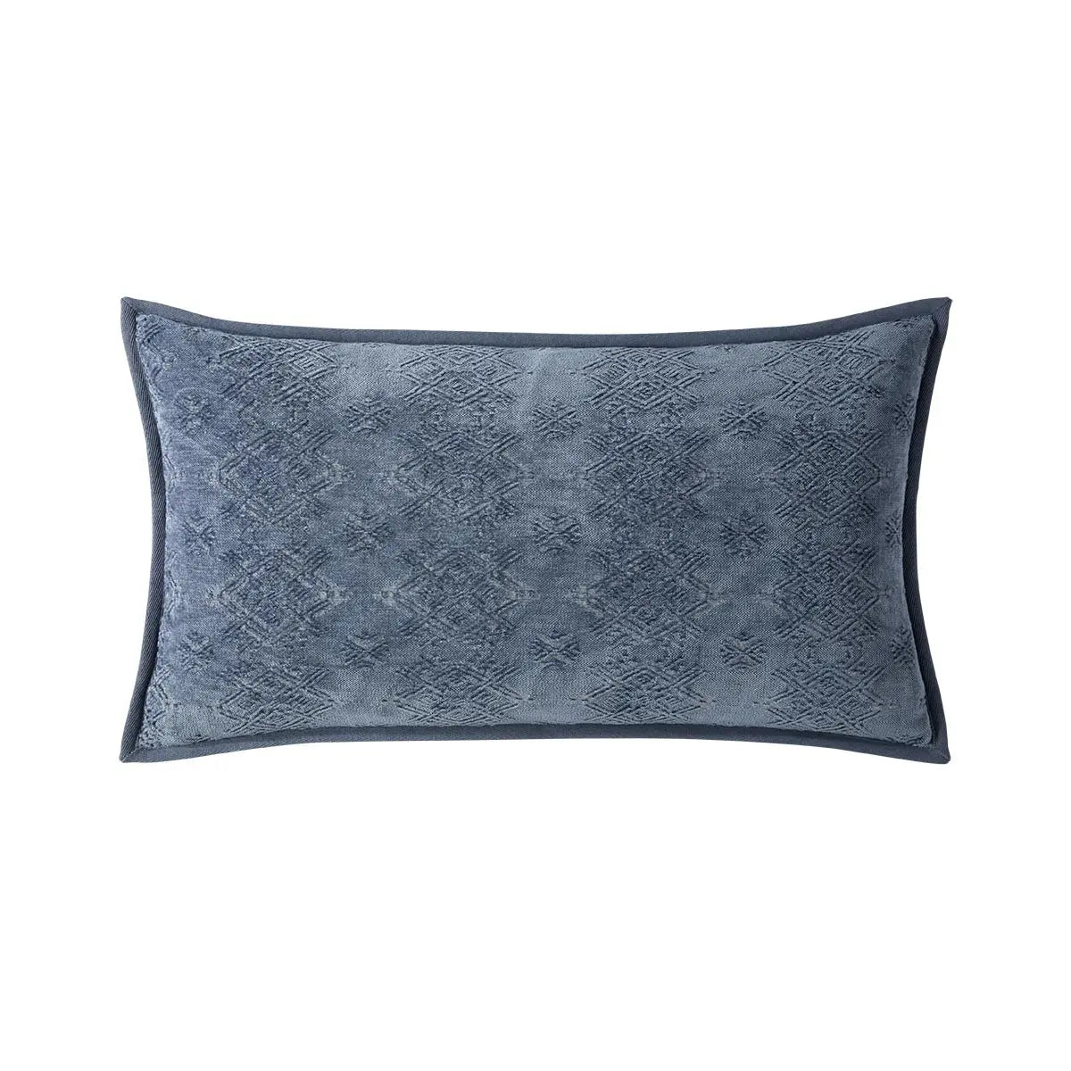 Yves Delorme Syracuse 13x22 Decorative Pillow - Zinc 