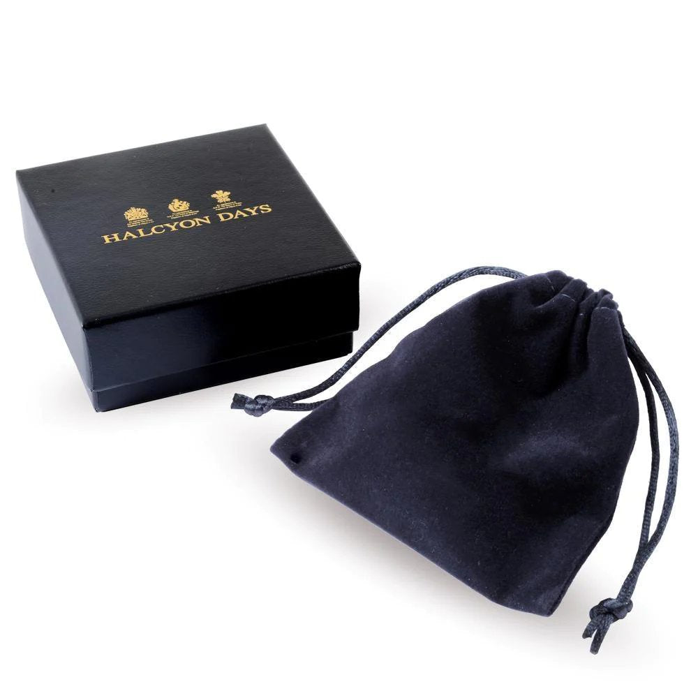 Halcyon Days Evil Eye Torque Bangle - Midnight Blue, Gold