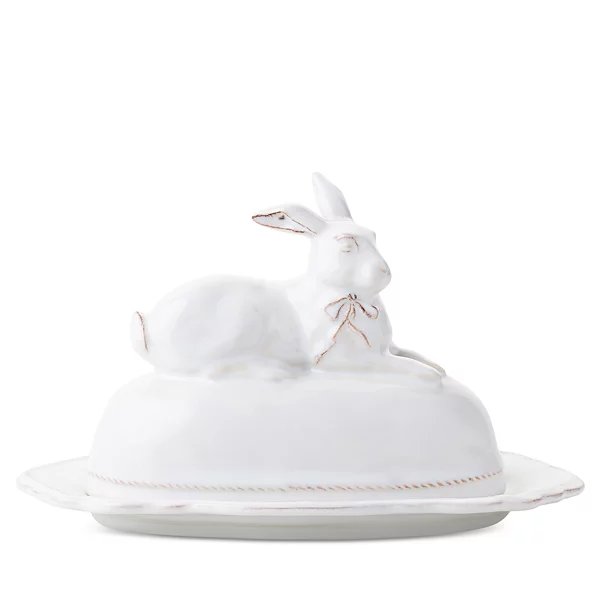 Juliska Clever Creatures Bridget Bunny Butter Dish