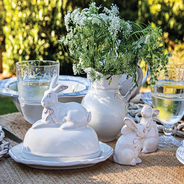 An image of Juliska Clever Creatures Bridget Bunny Butter Dish