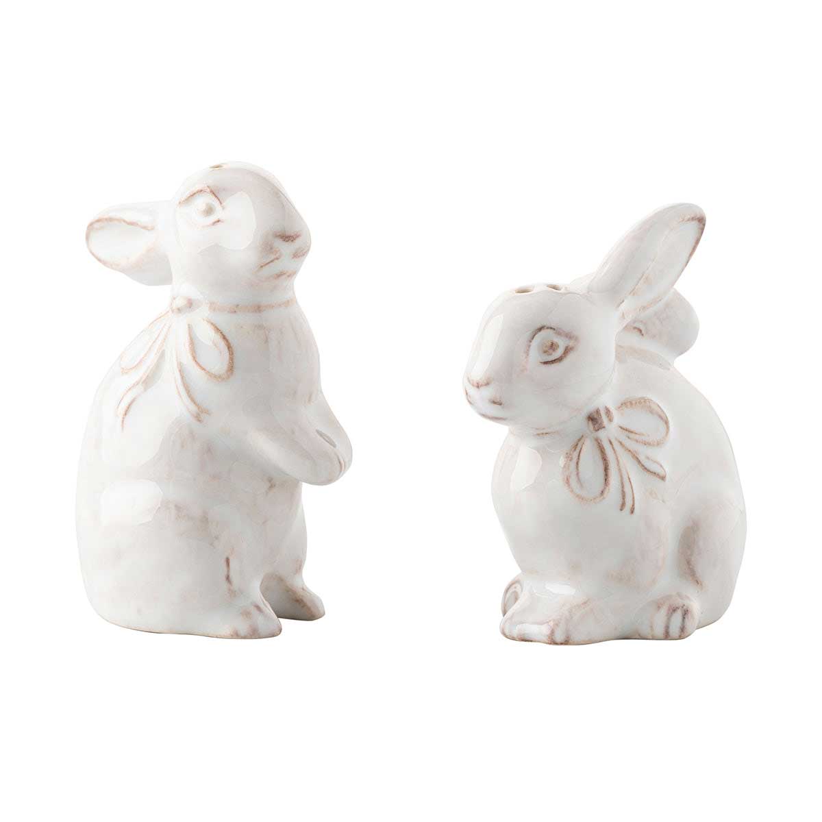 An image of Juliska Clever Creatures Bunny Salt & Pepper Set