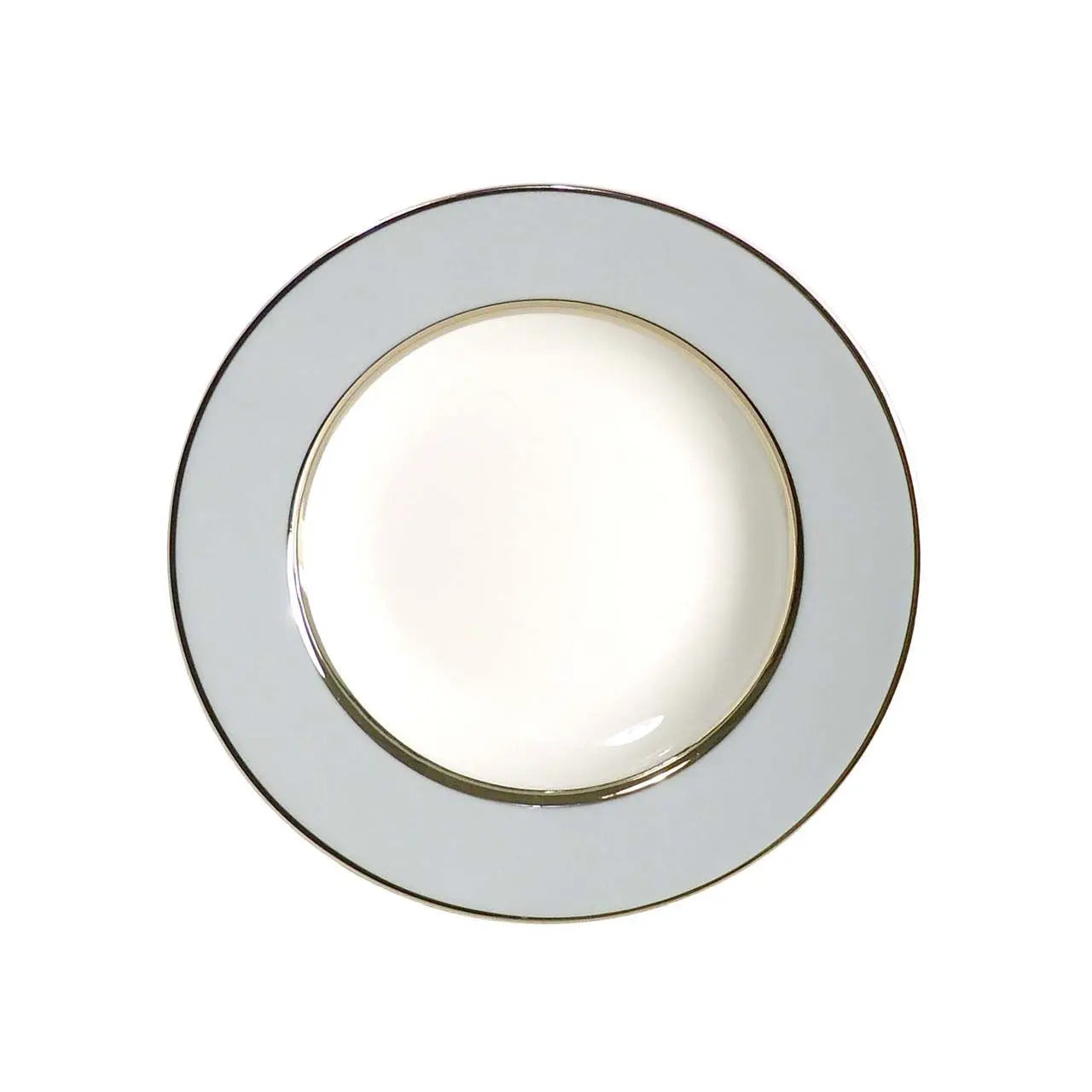 Royal Limoges Mak Grey Platinum Rim Soup Plate