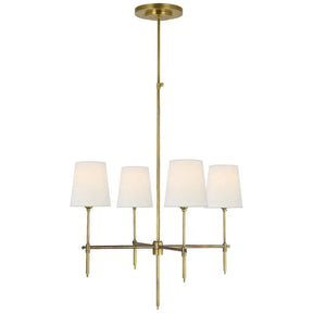 Visual Comfort Bryant Small Chandelier in Hand Rubbed Antique Brass