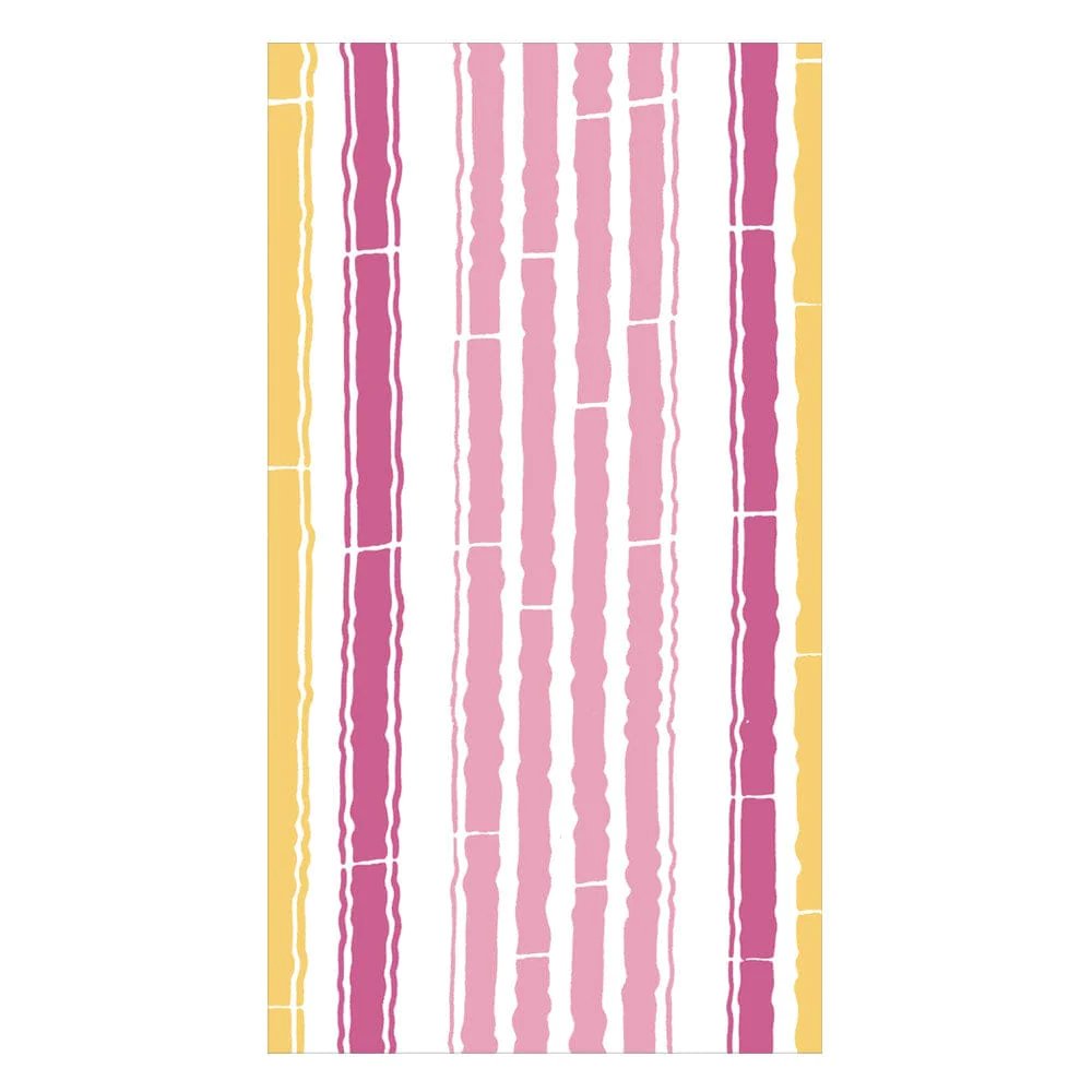 Caspari Bamboo Stripe Guest Towel