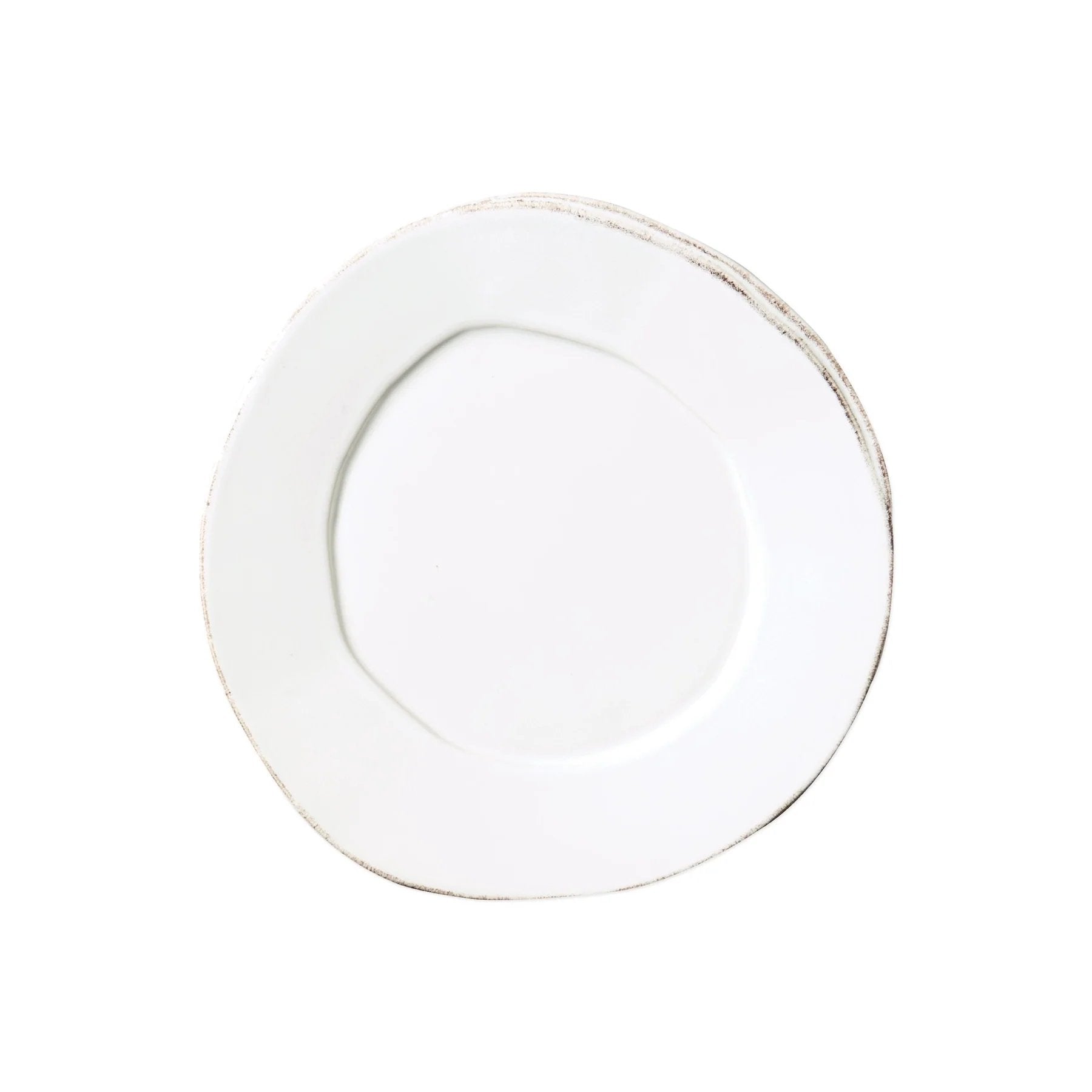Vietri White Lastra Salad Plate