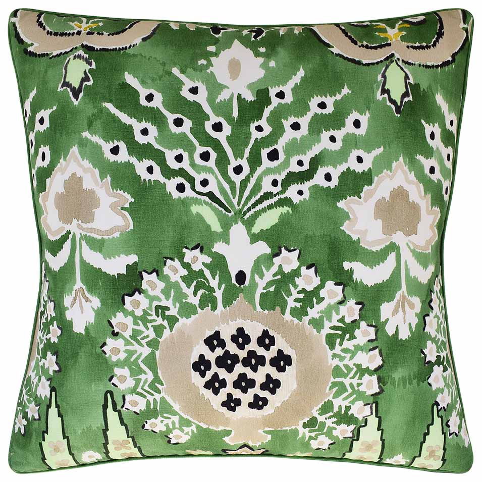 Ryan Studio Mendoza Suzani Green Decorative Pillow