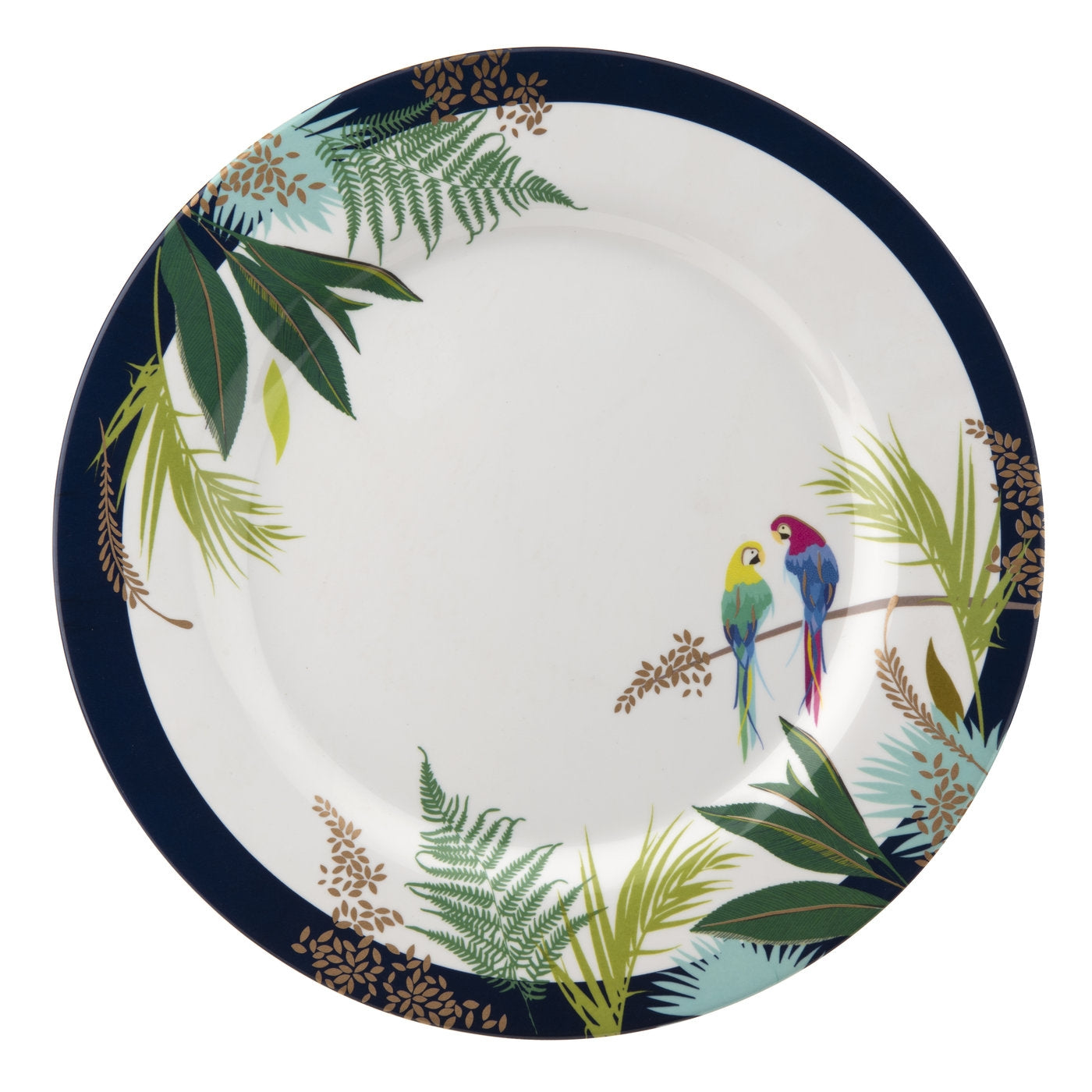 Portmeirion Sarah Miller Parrot  Melamine Dinner Plate (Set of 4)