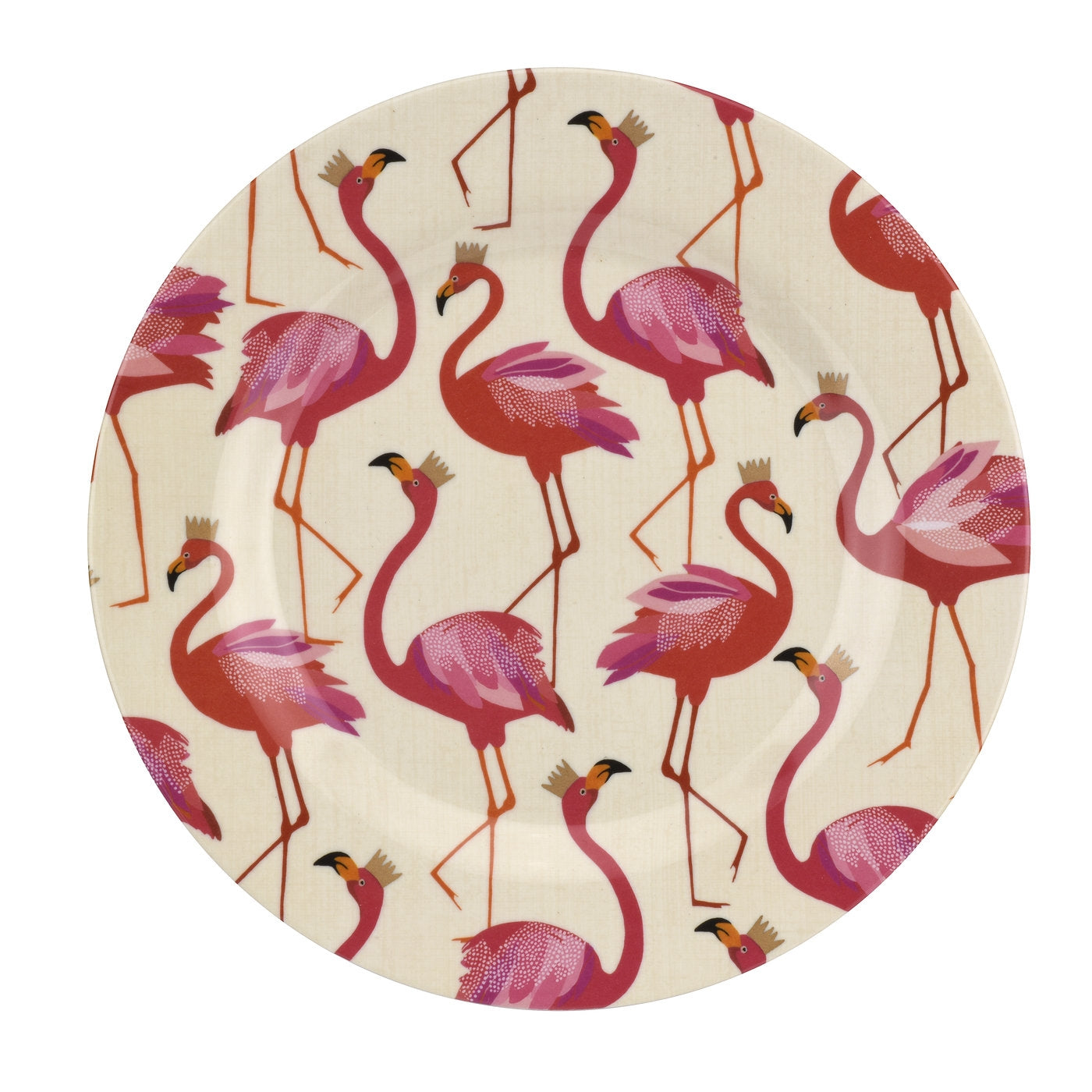 Portmeirion Sarah Miller Flamingo Melamine Salad Plate (Set of 4)