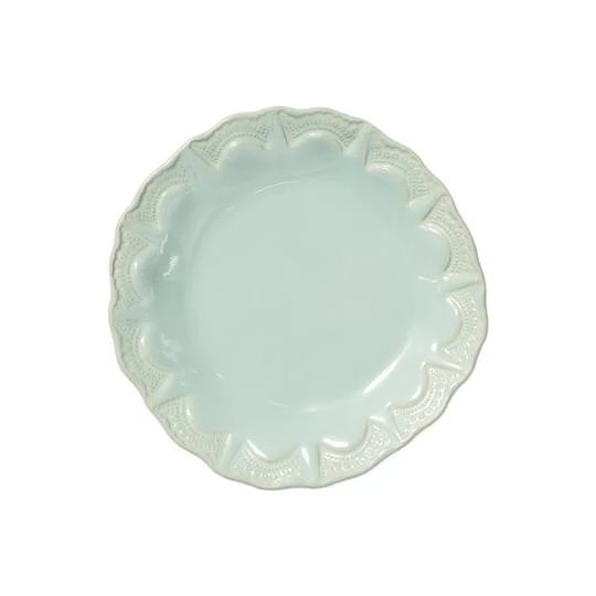 Vietri Incanto Aqua Stone Baroque Salad Plate