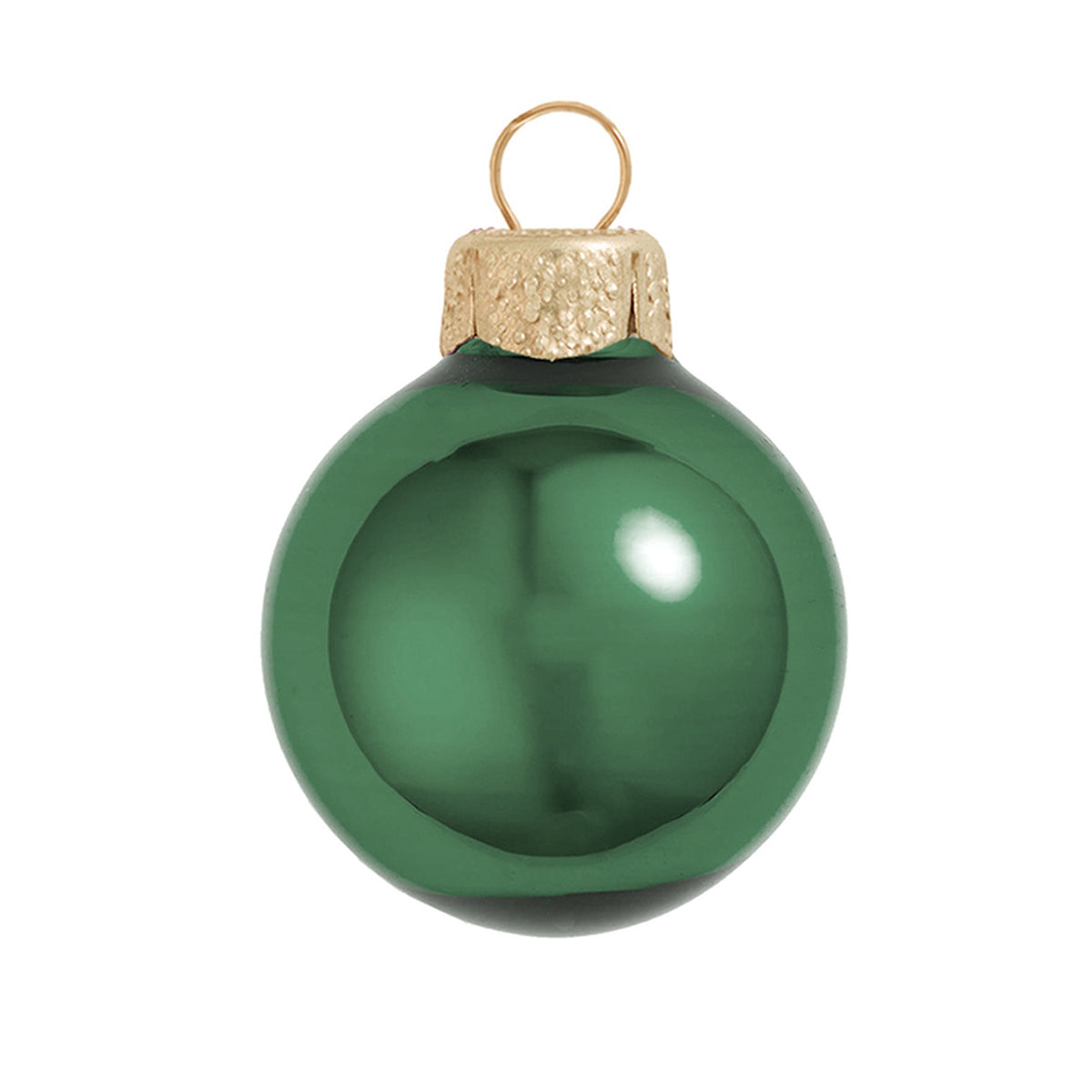 Whitehurst Emerald Shiny 3.25" Glass Ball - Box of 4