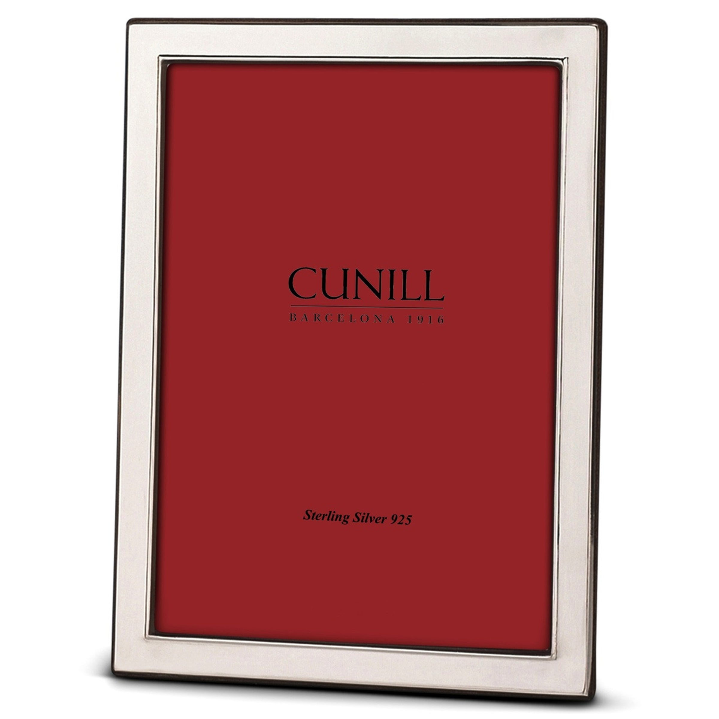 Cunill Contemporary Plain Non-Tarnish Sterling Silver 8x10 Frame