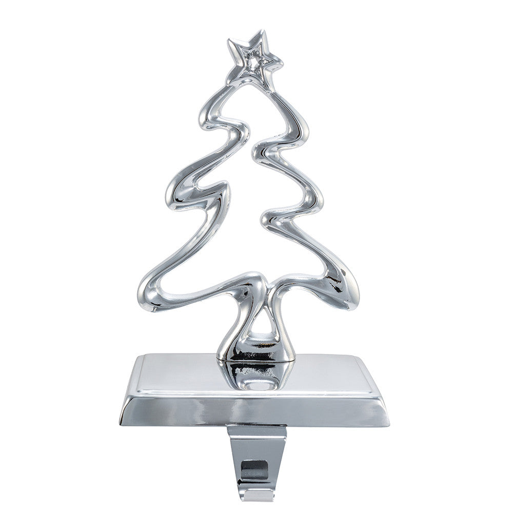 Kurt S Adler 7.5" Silver Metal Tree Stocking Holder