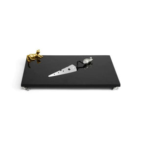 Michael Aram Cat & Mouse Cheeseboard with Knife