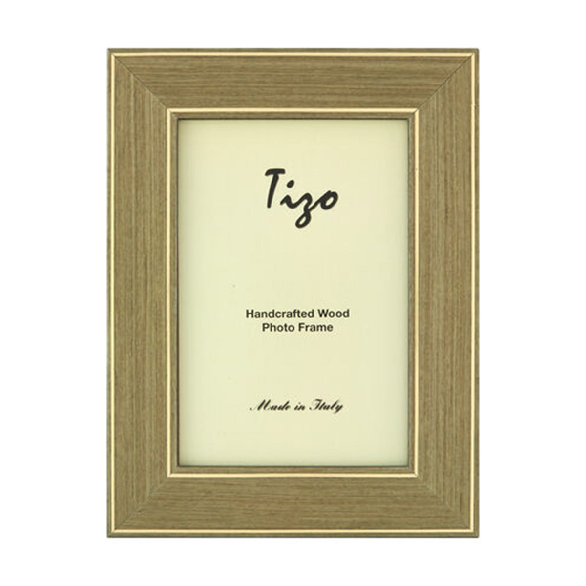 Tizo Gold Stripe Border Italian Wood Frame