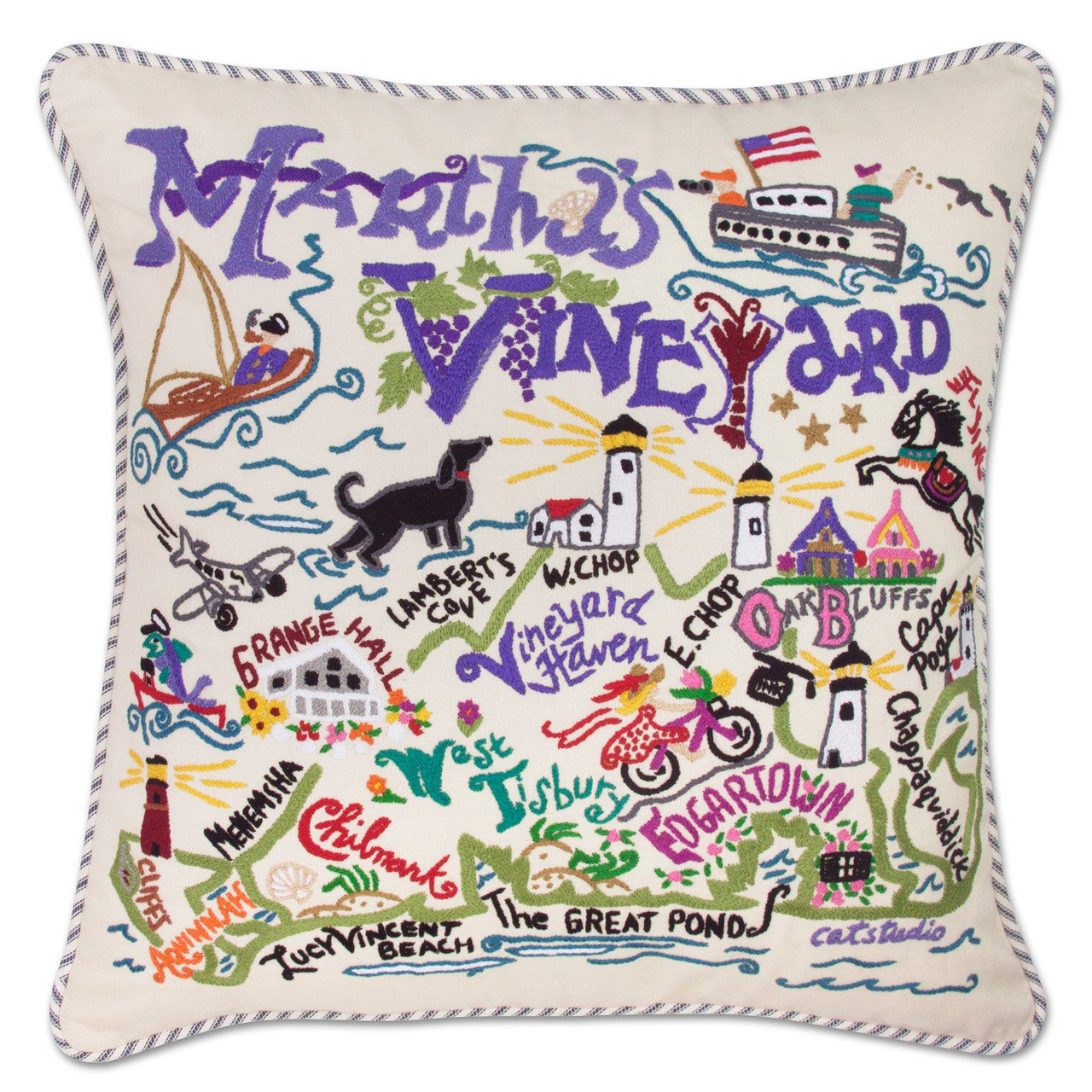 An image of Catstudio Martha's Vineyard Pillow