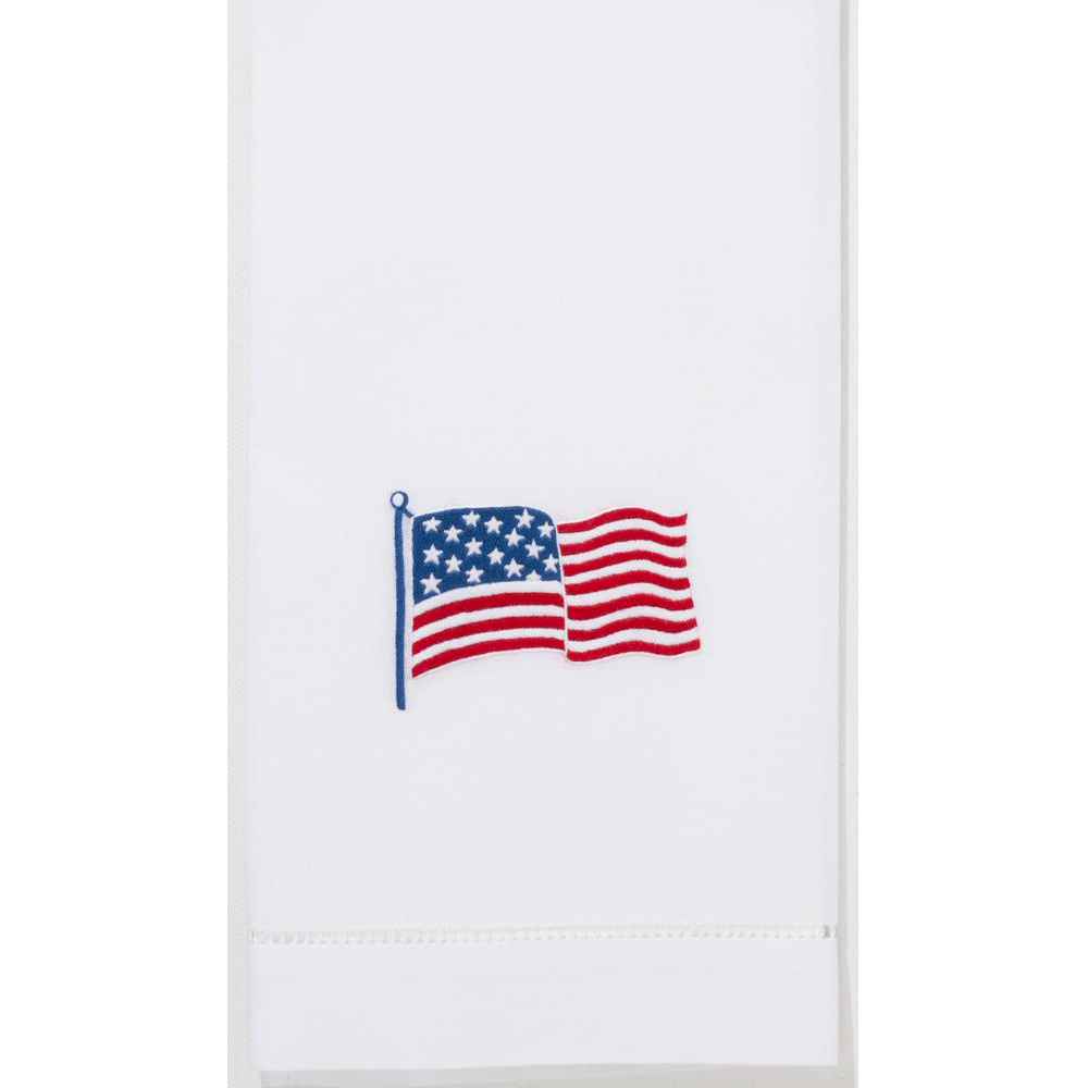 Henry Handwork Stars & Stripes Cotton Guest Towel