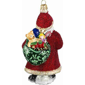 Joy To the World Galician Santa with Presents-Red